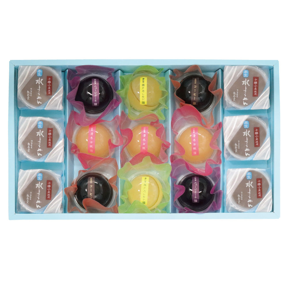 【季節限定】<和風ゼリーと水ようかん詰合せ>夢二の夏 15個入