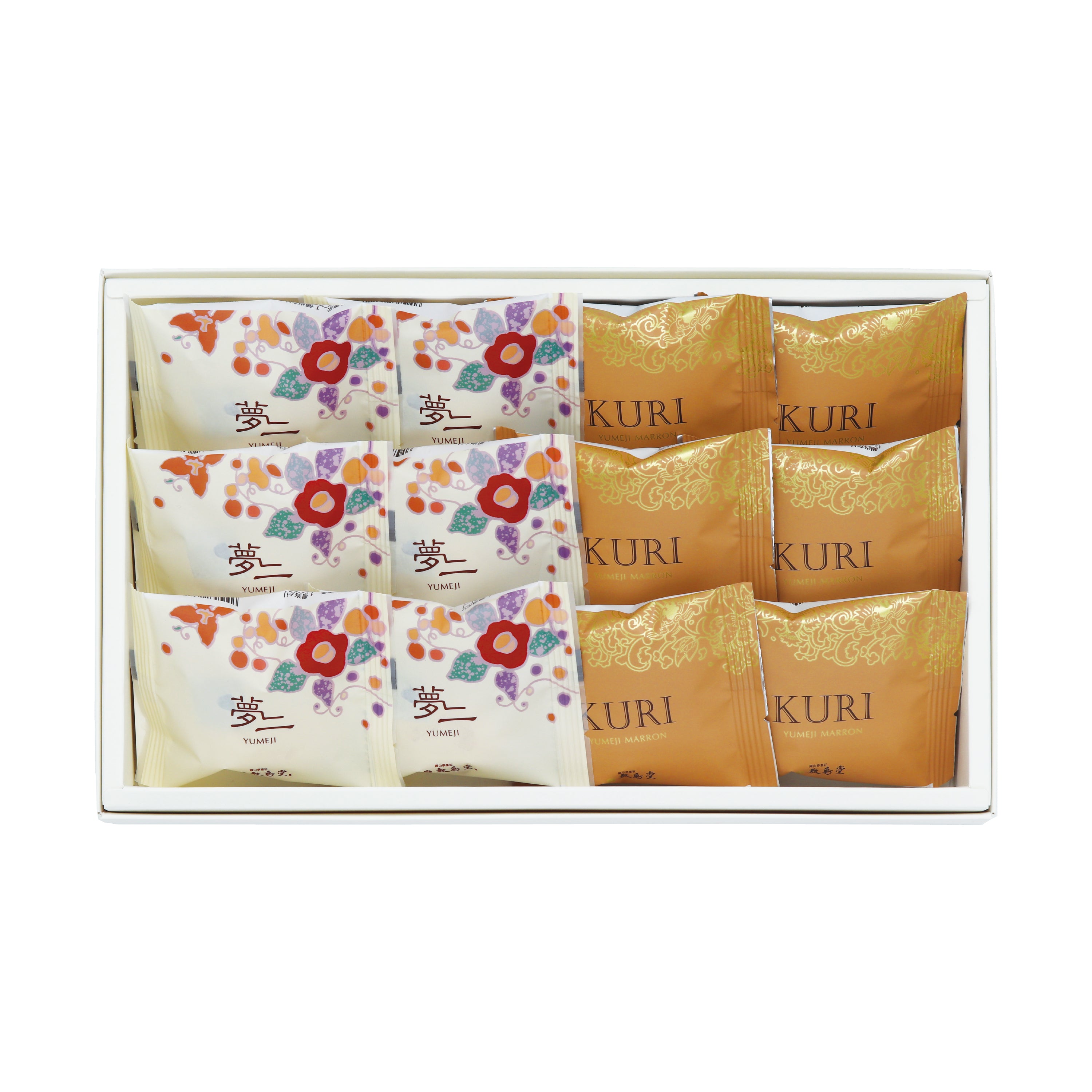 【期間限定】KURI夢二マロン アソート12個(夢二6個、KURI夢二マロン6個)