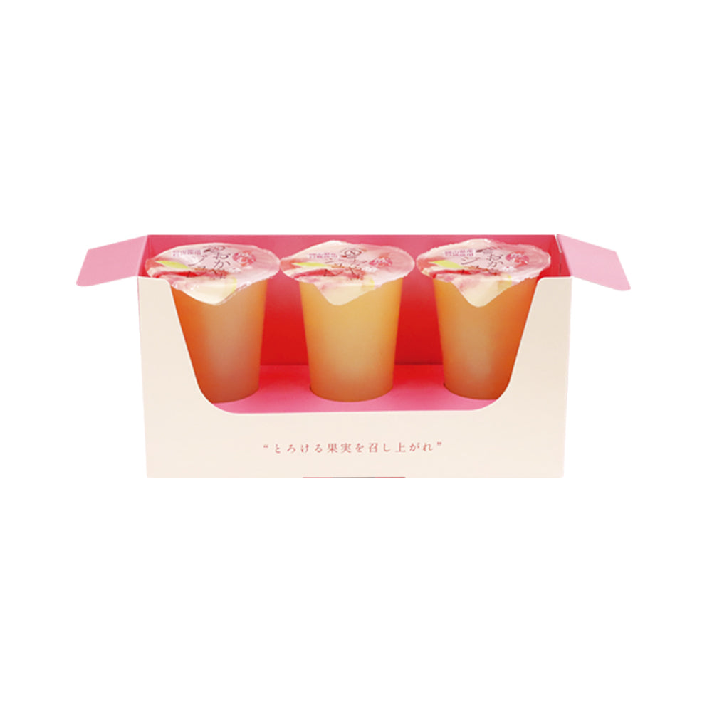 飲む 岡山清水白桃ジュレ 3本入