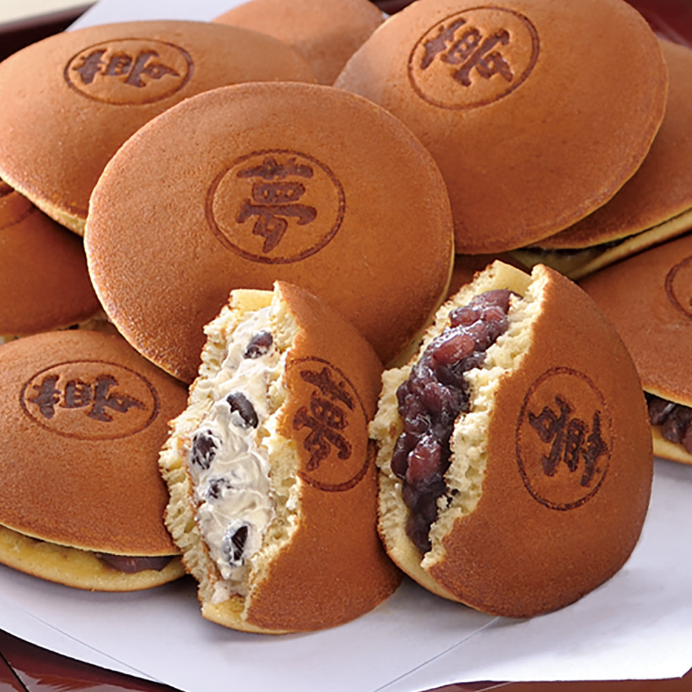 【春季限定】夢どら 3種詰合せ 15個入(北海粒餡5個・クリーム小倉5個・桜あん5個)〈化粧箱入〉