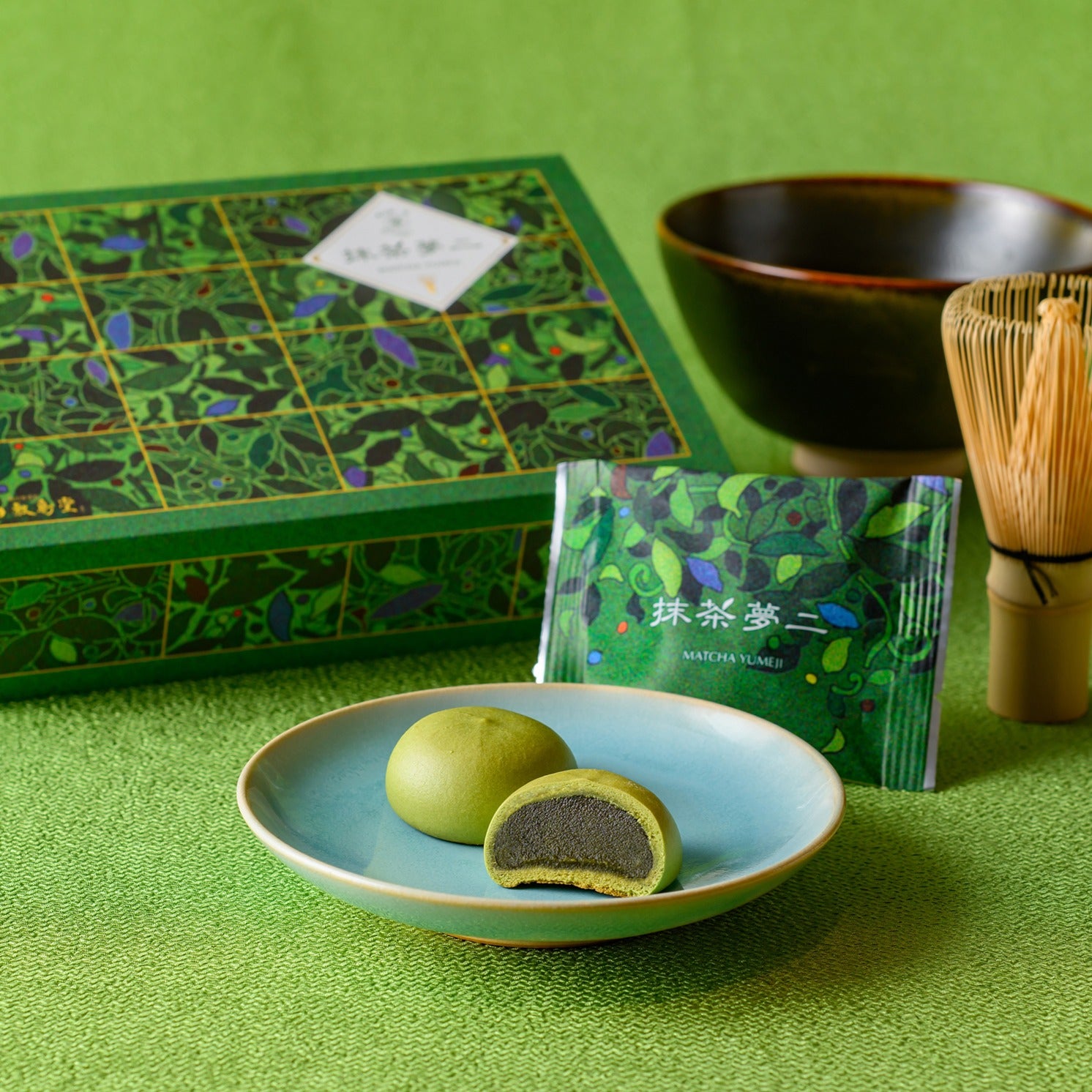 新商品】抹茶夢二 6個入り ミルクまんじゅう
