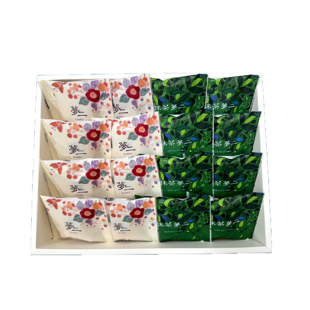 【新商品】夢二と抹茶夢二　16個入り